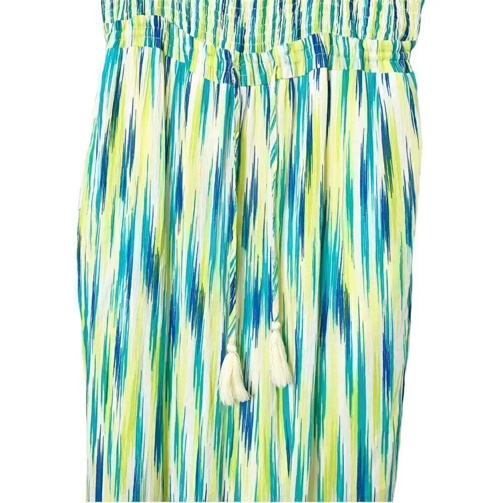 NWT Davi & Dani Women’s Blue Green Caribbean Vibes Maxi Dress Size 2XL Vacation - Picture 4 of 12